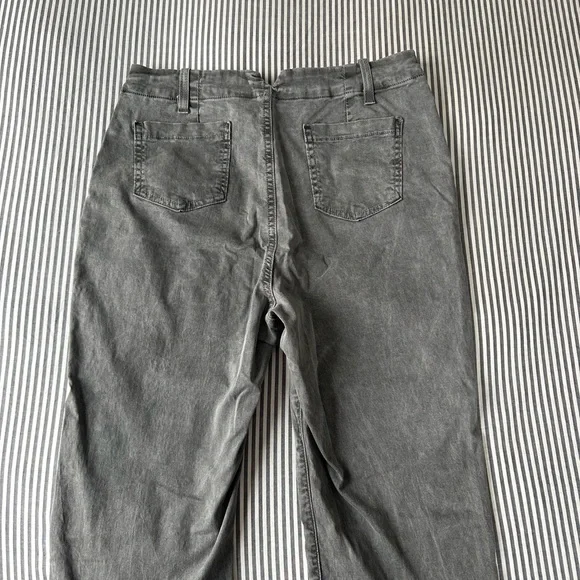 Anthropologie - Amadi Gray Straight-leg Pants - Size M - Picture 3 of 4